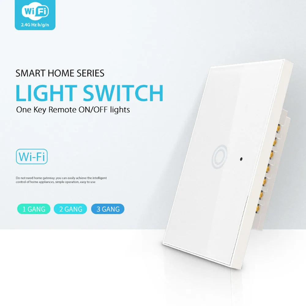 NEO WiFi US светильник switch 1Gang Smart Wireless US 1 Way светильник Control WiFi Series NAS-SC01WU
NEO WiFi US светильник switch 1Gang Smart Wireless US 1 Way светильник Control WiFi Series NAS-SC01WU