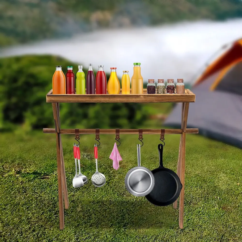 Portable Wooden Picnic Table Lightweight Wine Picnic Tables chwood Shel or Storage Outdoor Kitchen RV or Picnic BBQ Home Storage
Portable Wooden Picnic Table Lightweight Wine Picnic Tables chwood Shel or Storage Outdoor Kitchen RV or Picnic BBQ Home Storage