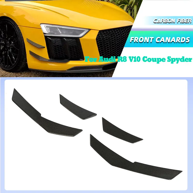 Полностью карбоновые передние канарды для бампера Audi R8 V10 Coupe Spyder 2016-2018, гоночные передние сплиттеры, аэродинамические плавники, комплекты обвесов
Полностью карбоновые передние канарды для бампера Audi R8 V10 Coupe Spyder 2016-2018, гоночные передние сплиттеры, аэродинамические плавники, комплекты обвесов