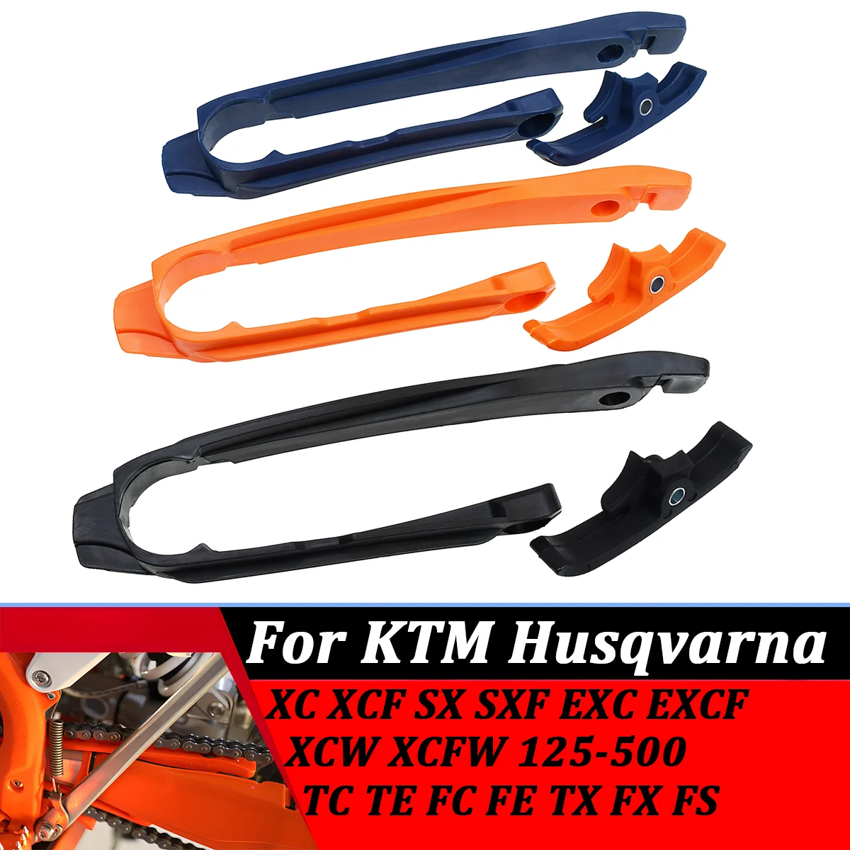 Motorcycle Chain Slider Guard Swingarm Guide For Husqvarna FC 250/350/450 FE 250/350/450/501 350S 501S FS FX TC TE TX 2016-2021
Motorcycle Chain Slider Guard Swingarm Guide For Husqvarna FC 250/350/450 FE 250/350/450/501 350S 501S FS FX TC TE TX 2016-2021