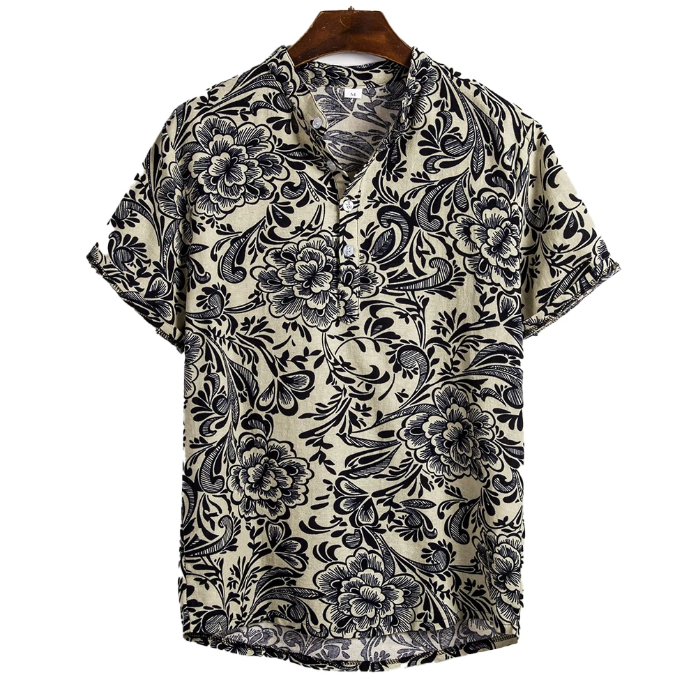 Beach Men Shirt Blouse Button Down Casual Collared Holiday Party Print Regular Shirts Short Sleeve Standing Collar
Beach Men Shirt Blouse Button Down Casual Collared Holiday Party Print Regular Shirts Short Sleeve Standing Collar