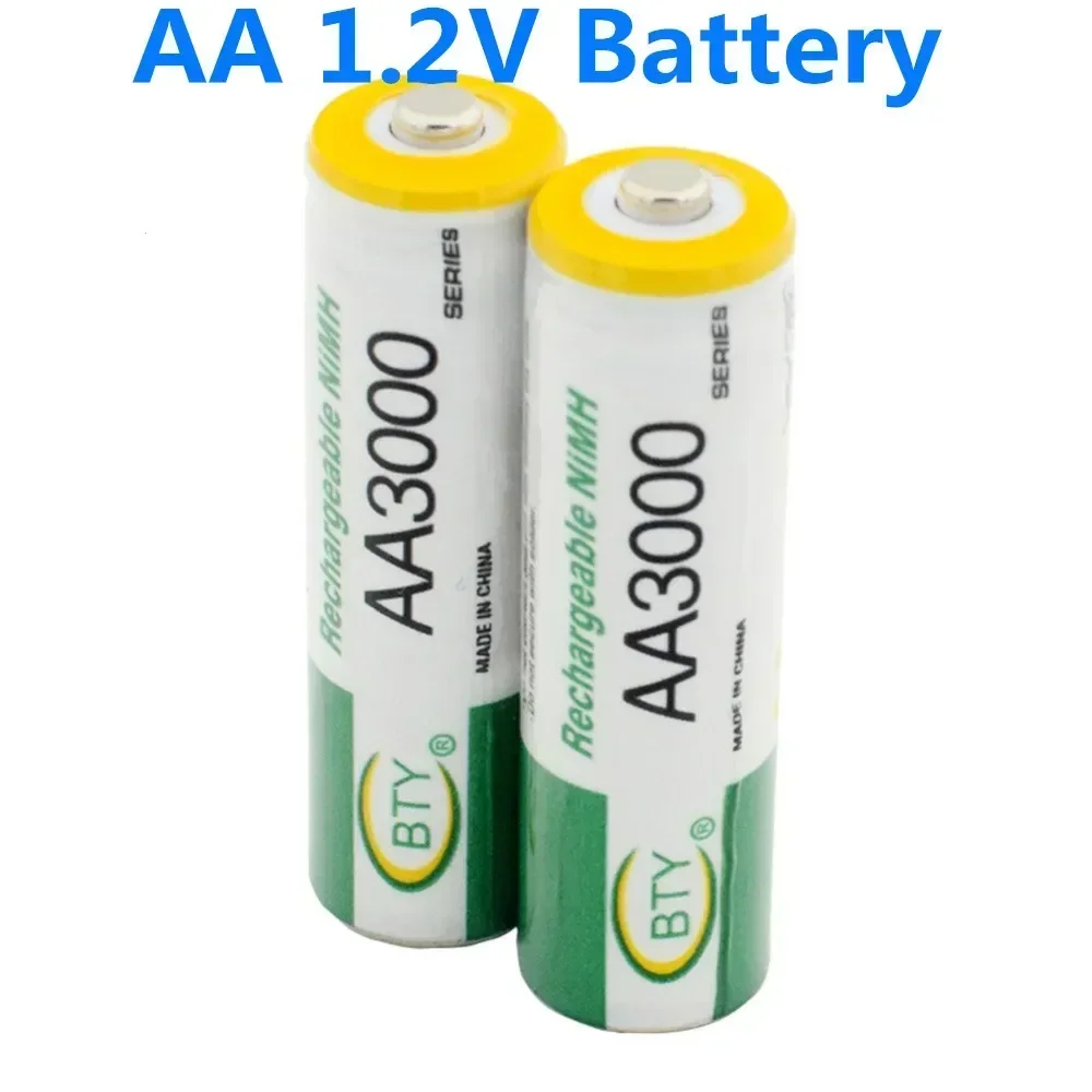 Pre-Charged Reusable AA 1.2V 3000mAh NiMH Battery for Toys Camera Microphone
Pre-Charged Reusable AA 1.2V 3000mAh NiMH Battery for Toys Camera Microphone