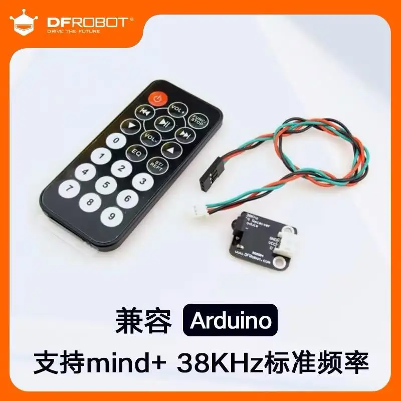 DFRobot Gravity IR Kit Комплект инфракрасного пульта дистанционного управления передача инфракрасного приемника, совместимая с Arduino
DFRobot Gravity IR Kit Комплект инфракрасного пульта дистанционного управления передача инфракрасного приемника, совместимая с Arduino