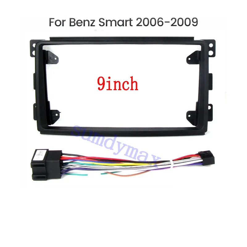 2 Din 9-дюймовый автомобильный радиоприемник, пластиковая рамка панели для Benz smart 2006-2009, комплект крепления на приборную панель автомобиля
2 Din 9-дюймовый автомобильный радиоприемник, пластиковая рамка панели для Benz smart 2006-2009, комплект крепления на приборную панель автомобиля