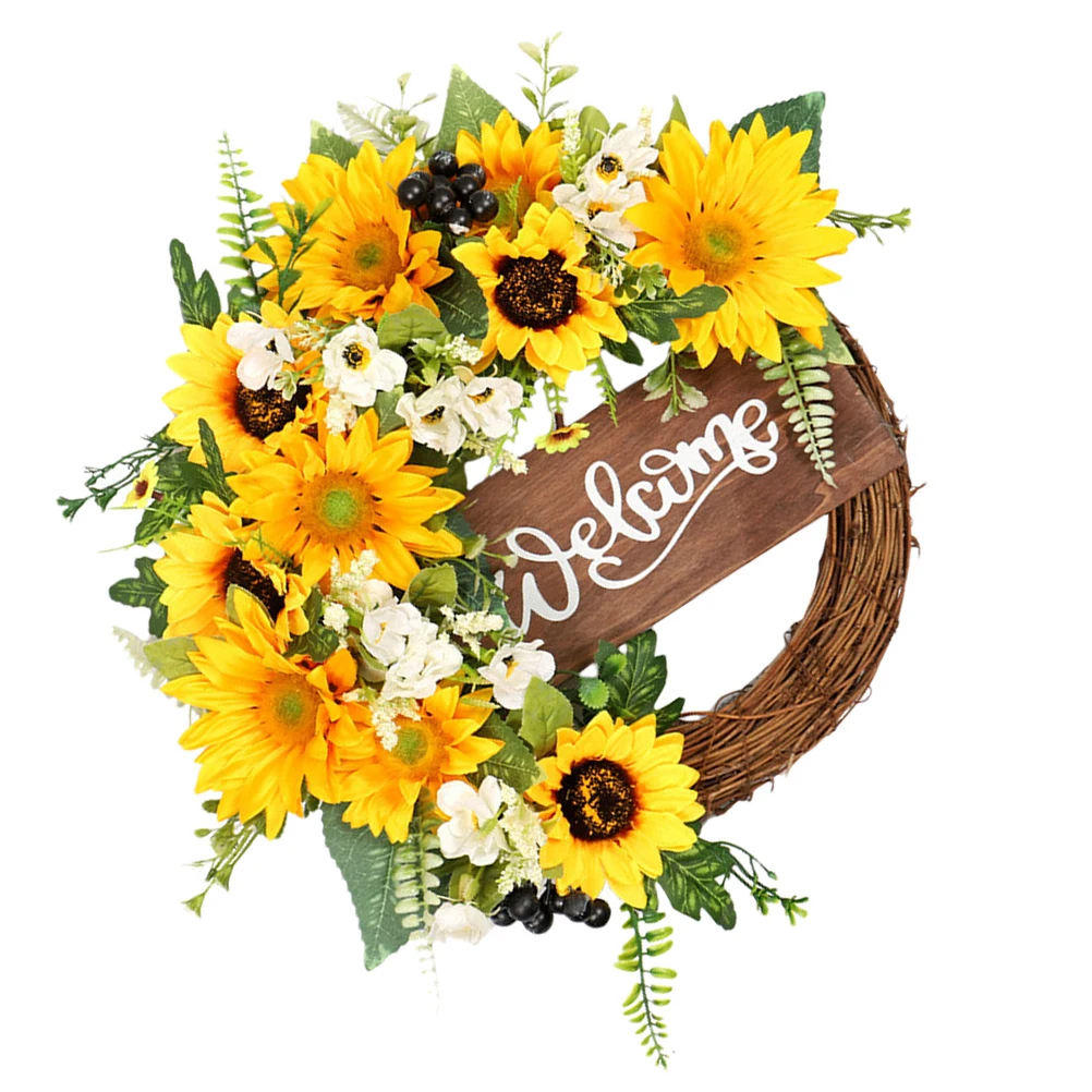 Artificial Sunflower Wreath Decorations High quality Material Wedding Anniversary Church Party Florals
Artificial Sunflower Wreath Decorations High quality Material Wedding Anniversary Church Party Florals