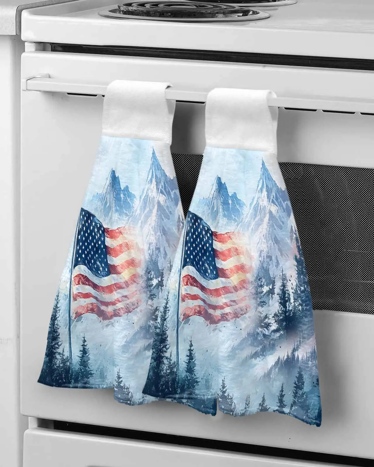 July 4th US Flag Range Mountain Tree Scenery Hanging Kitchen Dish Tie Towel for Bathroom
July 4th US Flag Range Mountain Tree Scenery Hanging Kitchen Dish Tie Towel for Bathroom