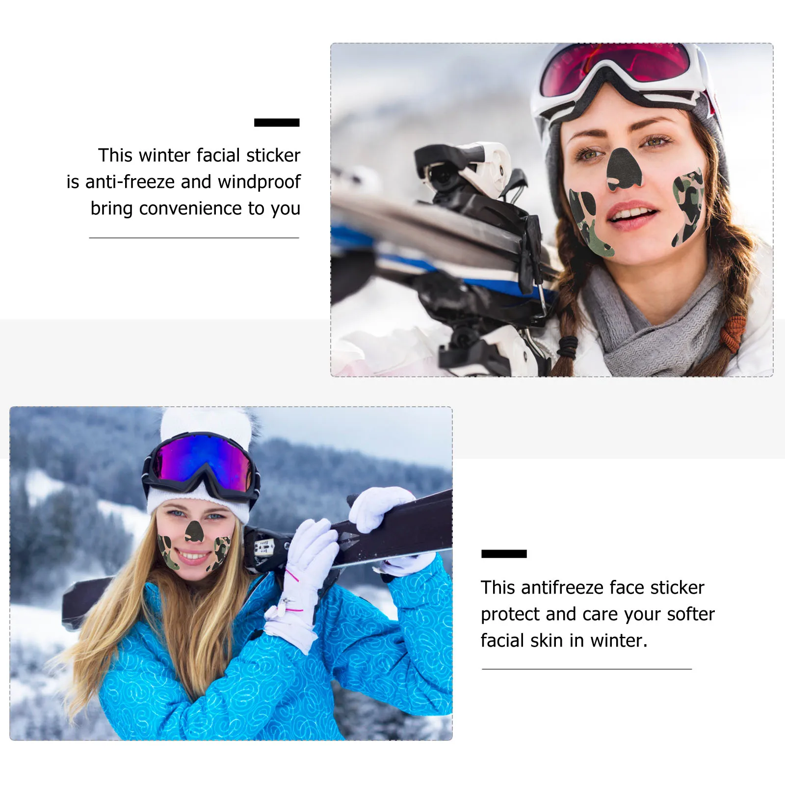 3 Sets Windproof and Anti-freeze Face Stickers Self-adhesive Tape Winter Facial Antifreeze Ski Elastic Protective
3 Sets Windproof and Anti-freeze Face Stickers Self-adhesive Tape Winter Facial Antifreeze Ski Elastic Protective