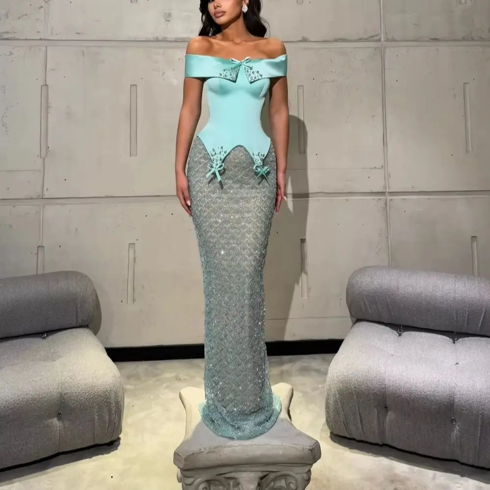 Charming Off-Shoulder Evening Dress Romantic Strapless Beaded Party Gown Elegant A-Line Floor Length Party Dresses فساتين سهرة
Charming Off-Shoulder Evening Dress Romantic Strapless Beaded Party Gown Elegant A-Line Floor Length Party Dresses فساتين سهرة