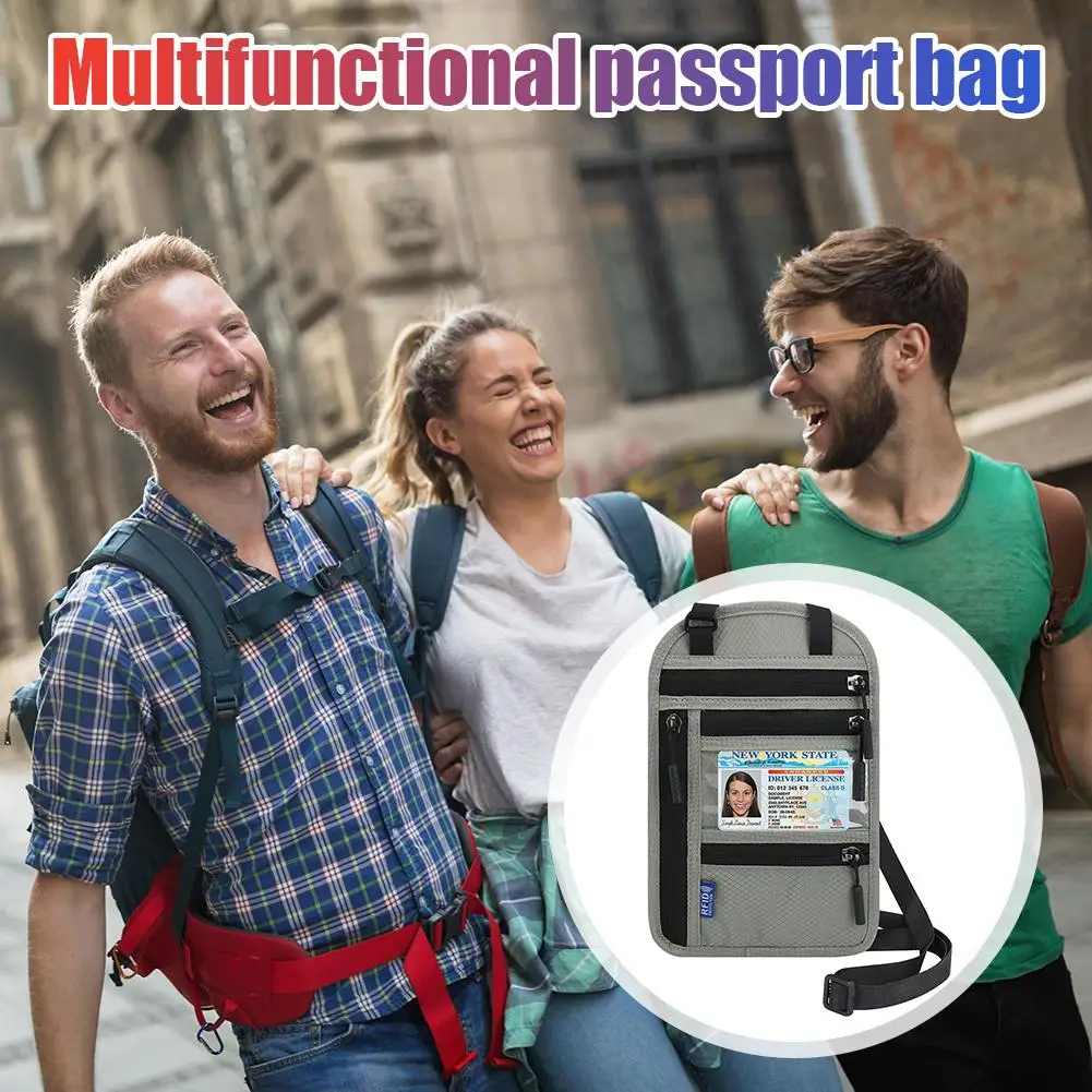 Wearable Passport Holder Cover with Neck Strap Women Men Portable Bank Card Passport Business Wallet Case
Wearable Passport Holder Cover with Neck Strap Women Men Portable Bank Card Passport Business Wallet Case