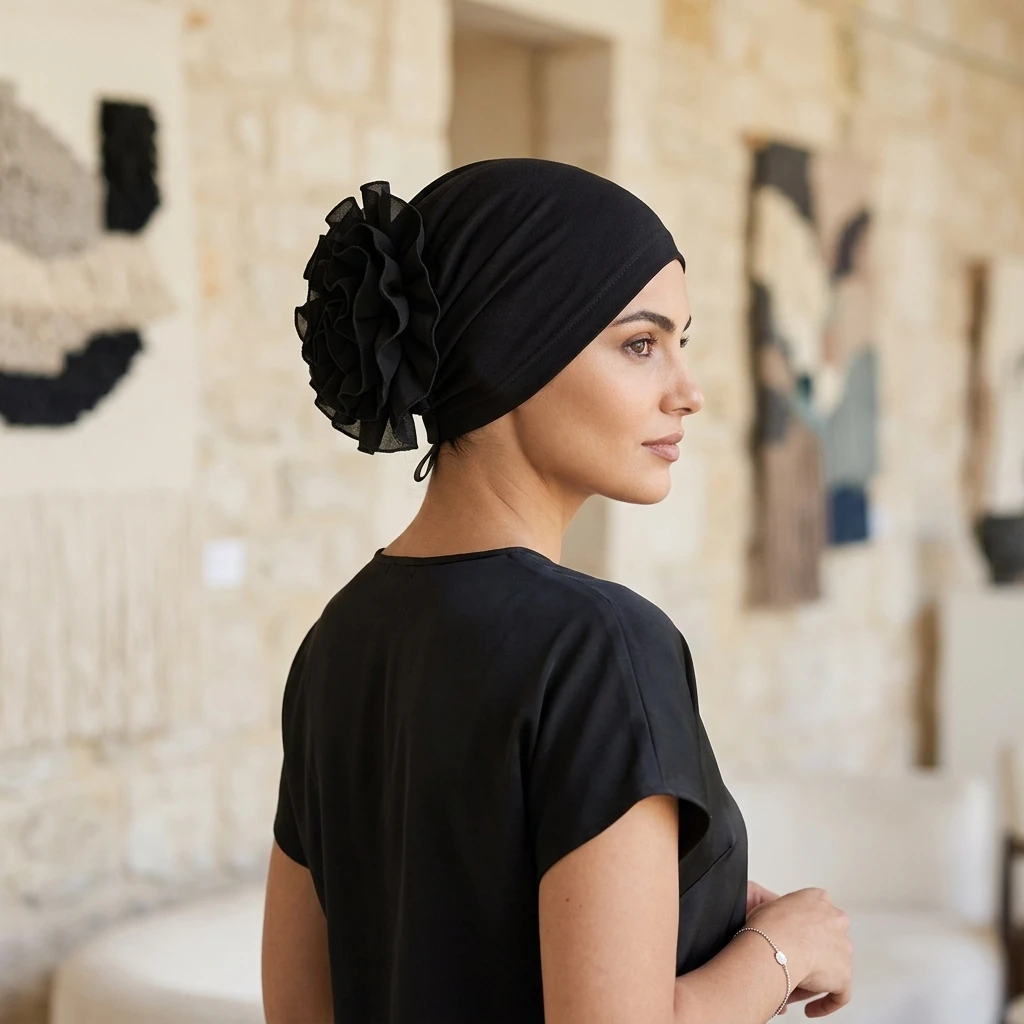 Muslim Women's Chiffon Large Flower Headwrap Scarf Hat Lightweight Breathable Cotton Blend Hijab
Muslim Women's Chiffon Large Flower Headwrap Scarf Hat Lightweight Breathable Cotton Blend Hijab