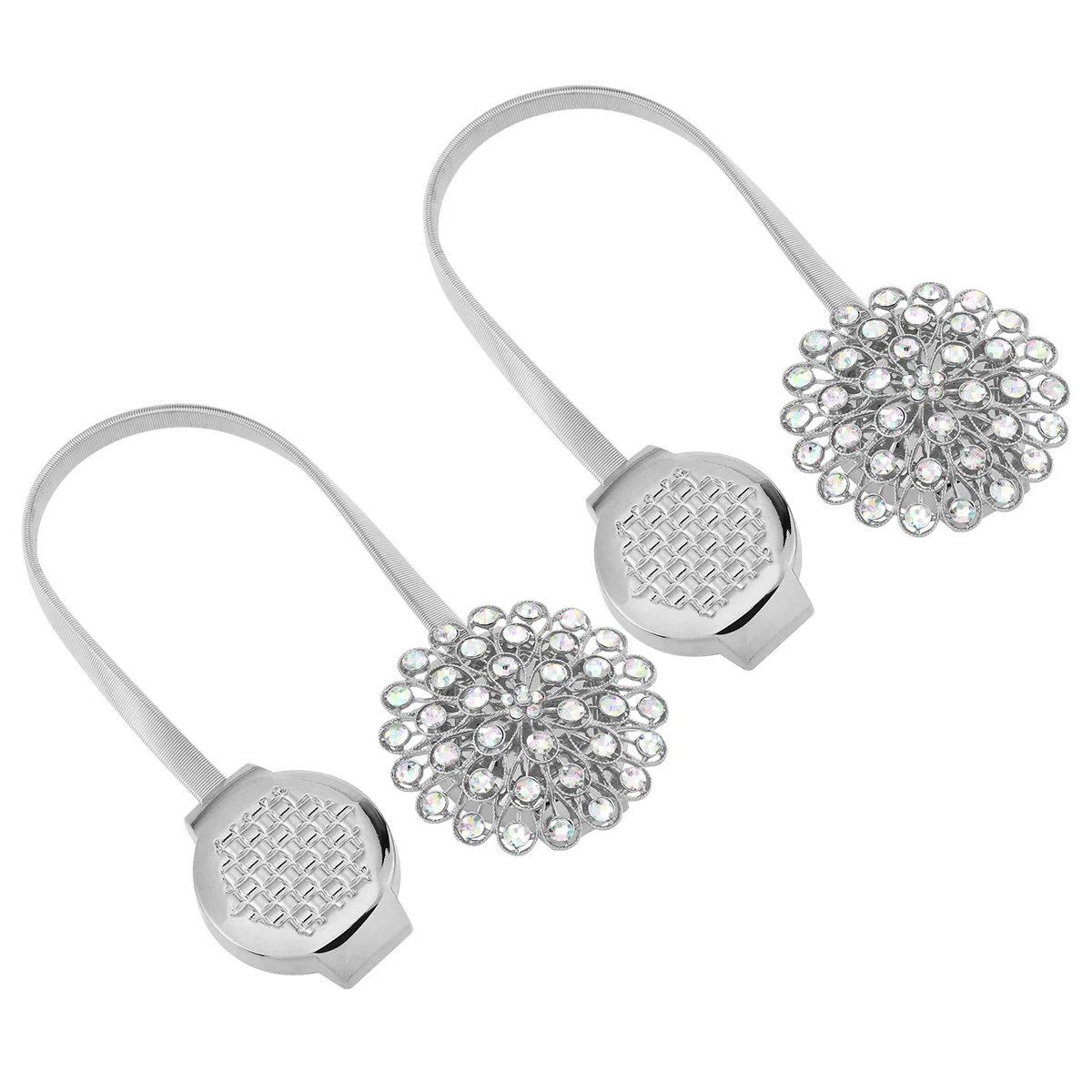 2pcs Curtain Tie Backs Decorative Crystal Curtain Holdbacks for Bedroom Living Room Office Decoration (Silver)
2pcs Curtain Tie Backs Decorative Crystal Curtain Holdbacks for Bedroom Living Room Office Decoration (Silver)