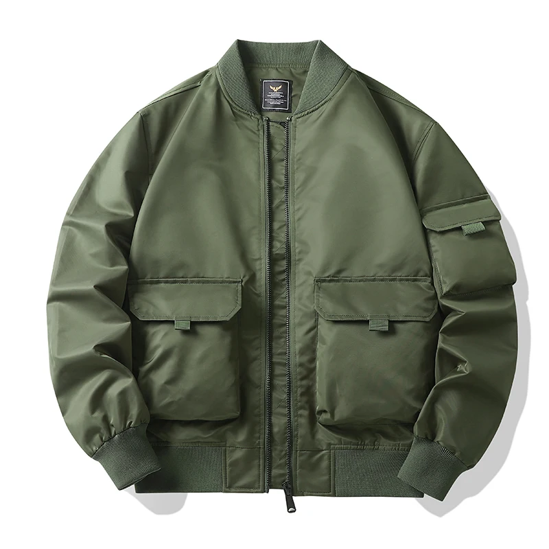 Autumn Spring New Men's Bomber Zipper Jacket Male Casual Streetwear Hip Hop Slim Fit Pilot Coat Men Green Clothing Plus Size
Autumn Spring New Men's Bomber Zipper Jacket Male Casual Streetwear Hip Hop Slim Fit Pilot Coat Men Green Clothing Plus Size