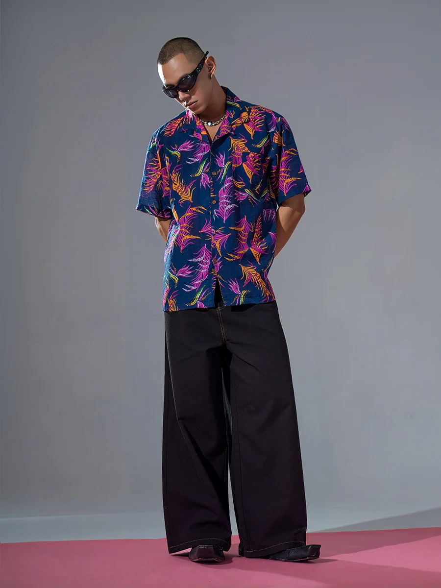 CLP Cuban Collar Short Sleeve Shirt Floral Print Linen Casual Breathable Lightweight Spring Summer Autumn Fashionable Youth
CLP Cuban Collar Short Sleeve Shirt Floral Print Linen Casual Breathable Lightweight Spring Summer Autumn Fashionable Youth