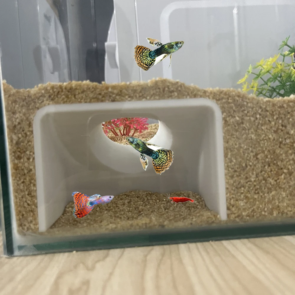 Underground tunnel for aquarium cave/ fish tank For Aquatic Pets To Breed Play AndRest Fish Tank Ornaments 
Underground tunnel for aquarium cave/ fish tank For Aquatic Pets To Breed Play AndRest Fish Tank Ornaments