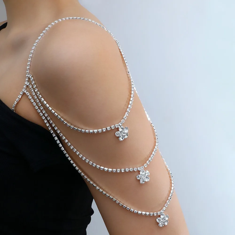 1pcs Multi Layer Shoulder Strap Sexy Rhinestone Crystal Shoulder Chain Flower Body Chains Women
1pcs Multi Layer Shoulder Strap Sexy Rhinestone Crystal Shoulder Chain Flower Body Chains Women