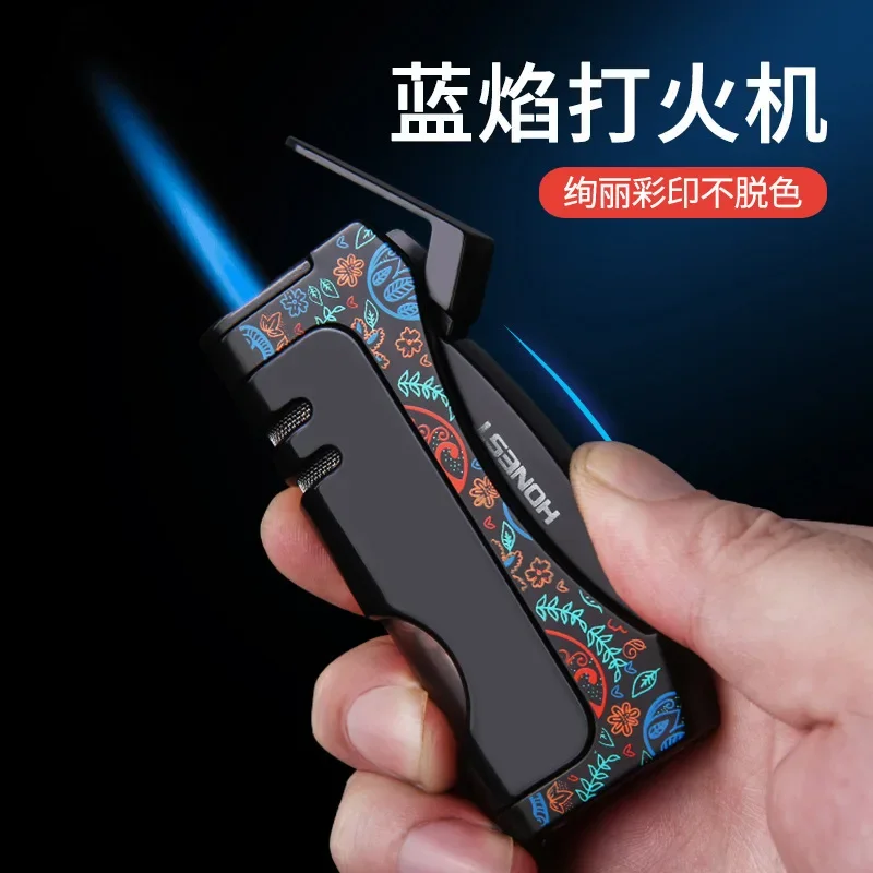Creative windproof lighter, direct flame lighter, personalized cigar knife, smoking accessories, portable lighter
Creative windproof lighter, direct flame lighter, personalized cigar knife, smoking accessories, portable lighter