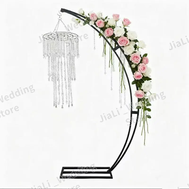 Crystal Pendant Hanging Iron Arch Flower Arches Crafts Display Rack Birthday Party Stage Backdrops Table Decorative Props 4pcs 
Crystal Pendant Hanging Iron Arch Flower Arches Crafts Display Rack Birthday Party Stage Backdrops Table Decorative Props 4pcs