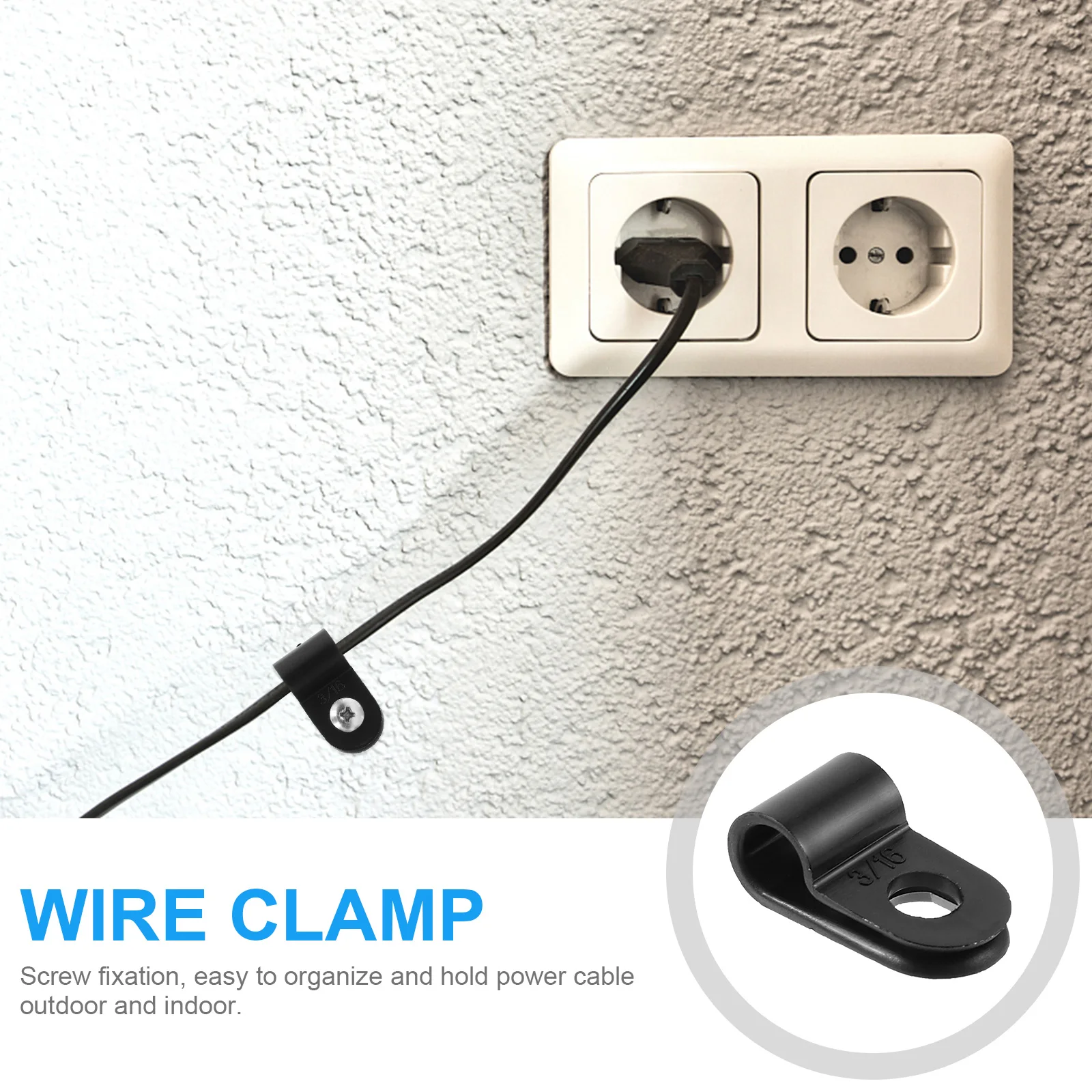 200pcs Cable Clamps Wire Holders PVC Material Suitable Indoors Outdoors Electric Cables Rope Light Mounting Clips Wall
200pcs Cable Clamps Wire Holders PVC Material Suitable Indoors Outdoors Electric Cables Rope Light Mounting Clips Wall