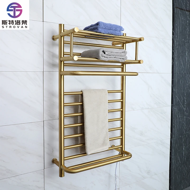 Shiny Gold Electric Towel Holder Rack/ Cloth Drying Racks/ Towel Radiator
Shiny Gold Electric Towel Holder Rack/ Cloth Drying Racks/ Towel Radiator