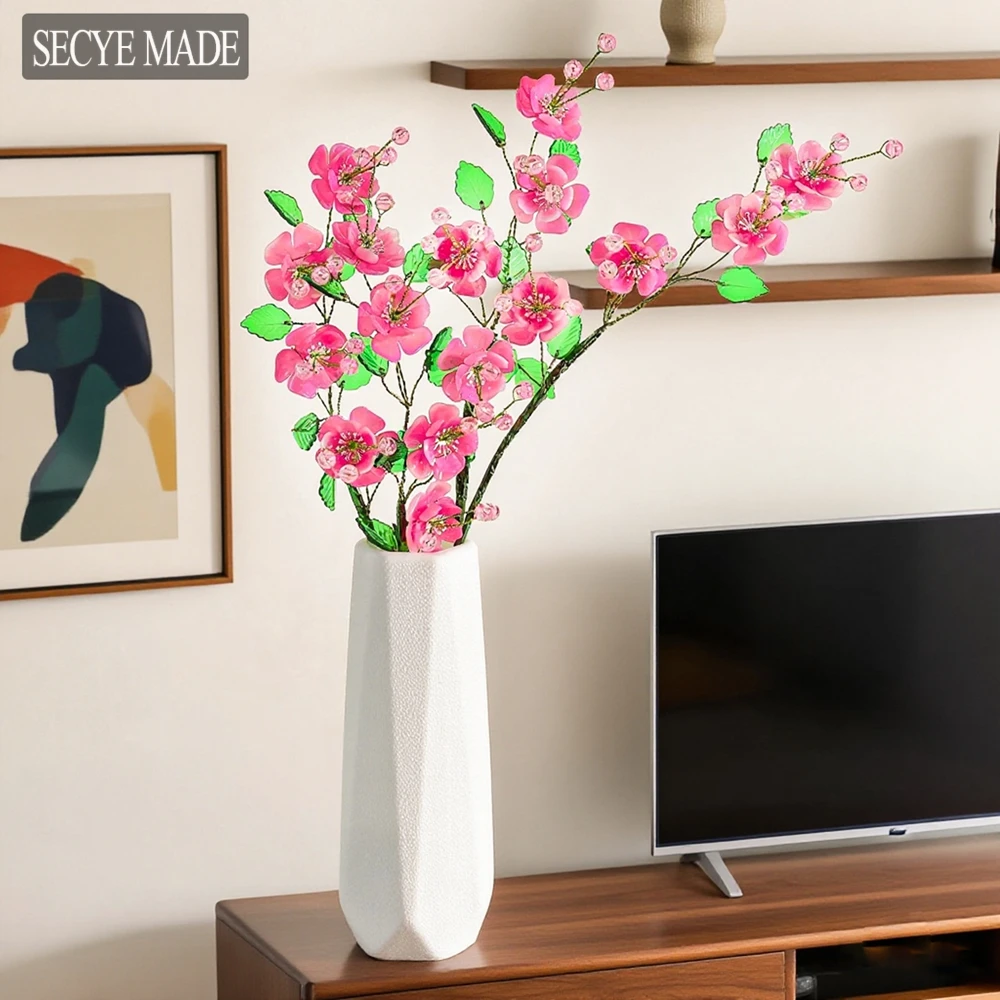 Pink Plum Blossom DIY Handmade Flower Arrangement with Tutorial Art Decoration Materials Package Home Decoration K45H
Pink Plum Blossom DIY Handmade Flower Arrangement with Tutorial Art Decoration Materials Package Home Decoration K45H