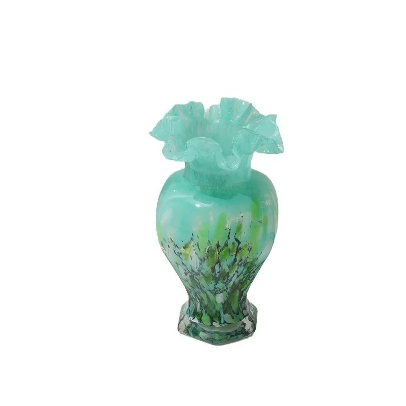 Light luxury retro pomegranate vase green fresh European handmade high-value glass vase living room hydroponic decoration
Light luxury retro pomegranate vase green fresh European handmade high-value glass vase living room hydroponic decoration