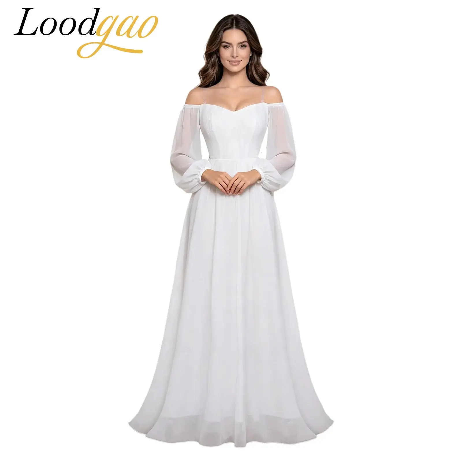 Wedding Party Bridal Dress Women Birthday Princess Outfit Off Shoulder Maxi Dress Prom Gown Lady Chiffon Dance Evening Gown
Wedding Party Bridal Dress Women Birthday Princess Outfit Off Shoulder Maxi Dress Prom Gown Lady Chiffon Dance Evening Gown