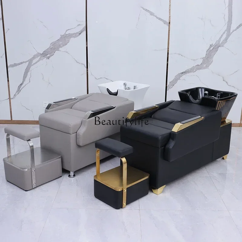 yj5 lx29Stainless Steel Shampoo Chair High-End Hair Salon for Hair Salon Simple Half Lying Flushing Bed Ceramic Basin
yj5 lx29Stainless Steel Shampoo Chair High-End Hair Salon for Hair Salon Simple Half Lying Flushing Bed Ceramic Basin