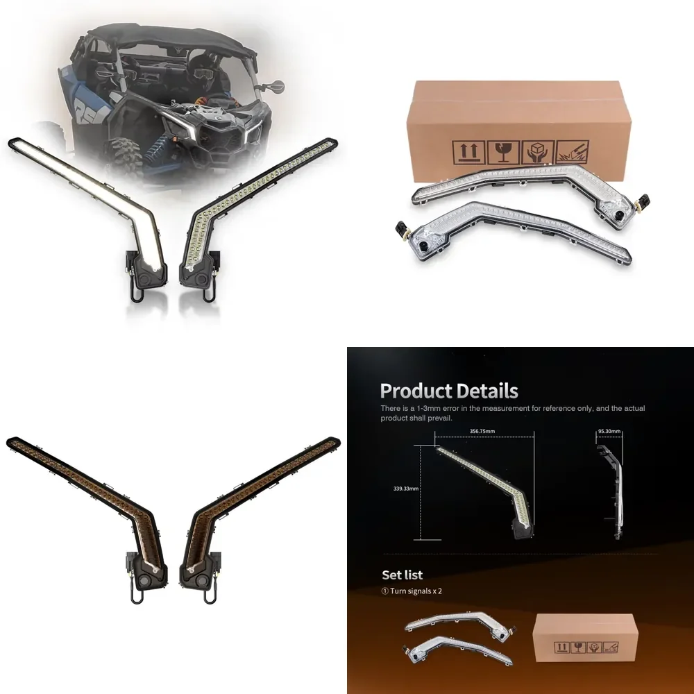 i ATV/UTV Front LED DRL/Turn Signal Lights Kits for 2017-2023 Can Am Maverick X3 4x4 Turbo Accessories
i ATV/UTV Front LED DRL/Turn Signal Lights Kits for 2017-2023 Can Am Maverick X3 4x4 Turbo Accessories