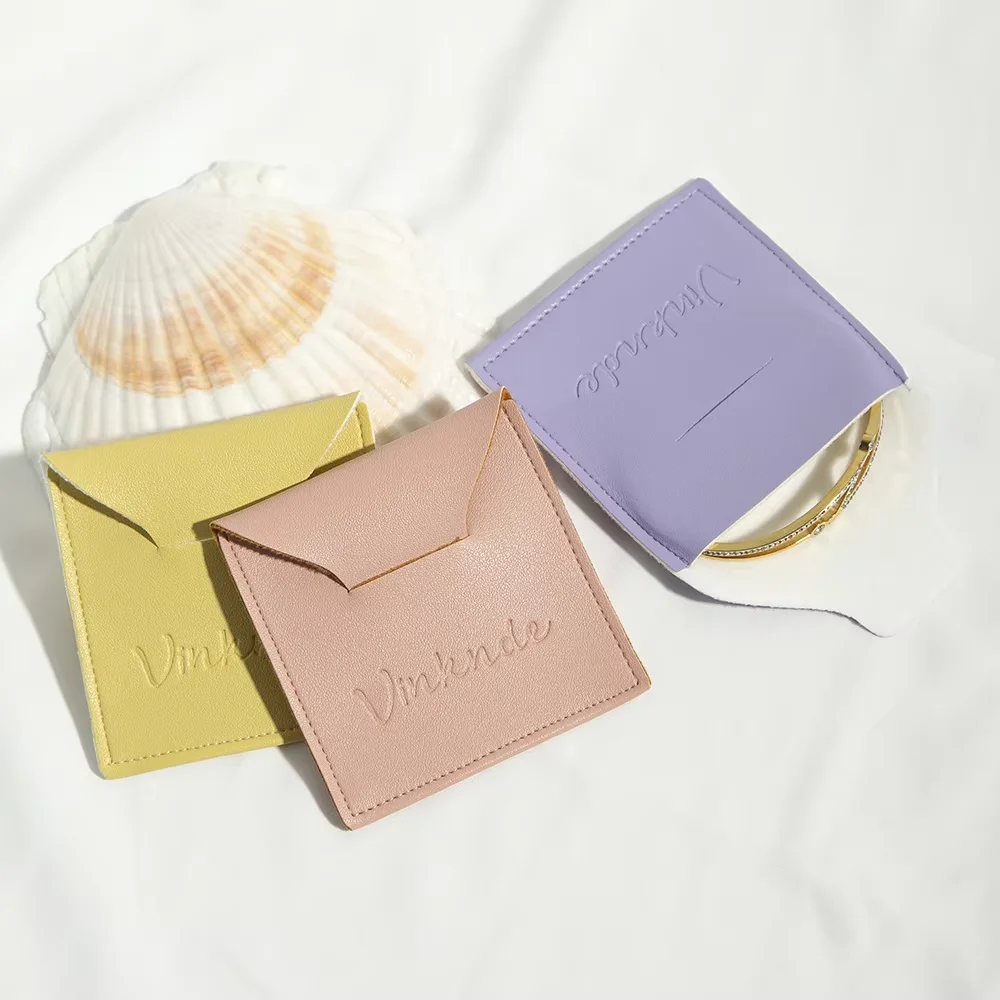 50pc Leather Envelope Pouch Fashion Earring Necklace Package Wedding Small Ring Bag Personalized Logo Print Jewelry Packaging
50pc Leather Envelope Pouch Fashion Earring Necklace Package Wedding Small Ring Bag Personalized Logo Print Jewelry Packaging
