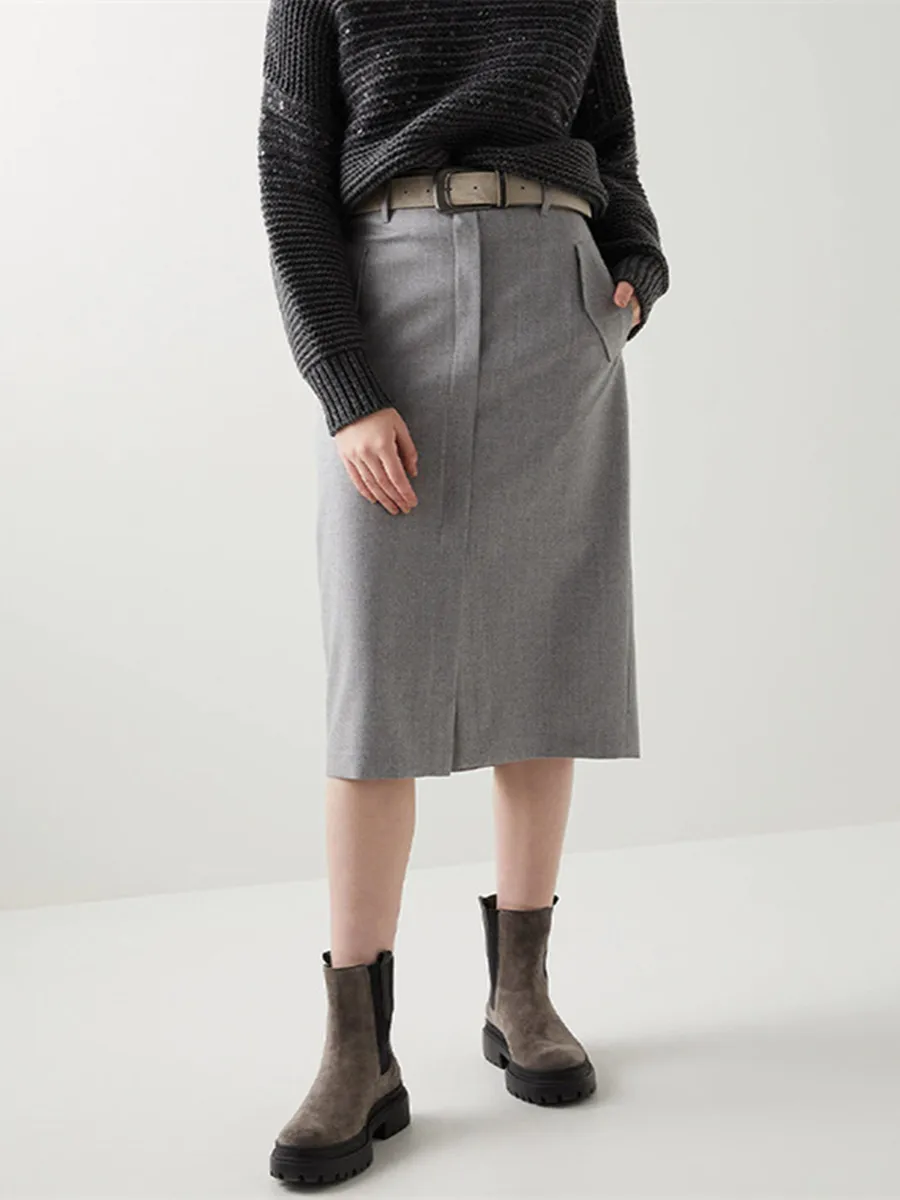 2025 Women's New Gray Wool Slit Overskirt, Luxury Straight Tube Temperament Skirt
2025 Women's New Gray Wool Slit Overskirt, Luxury Straight Tube Temperament Skirt