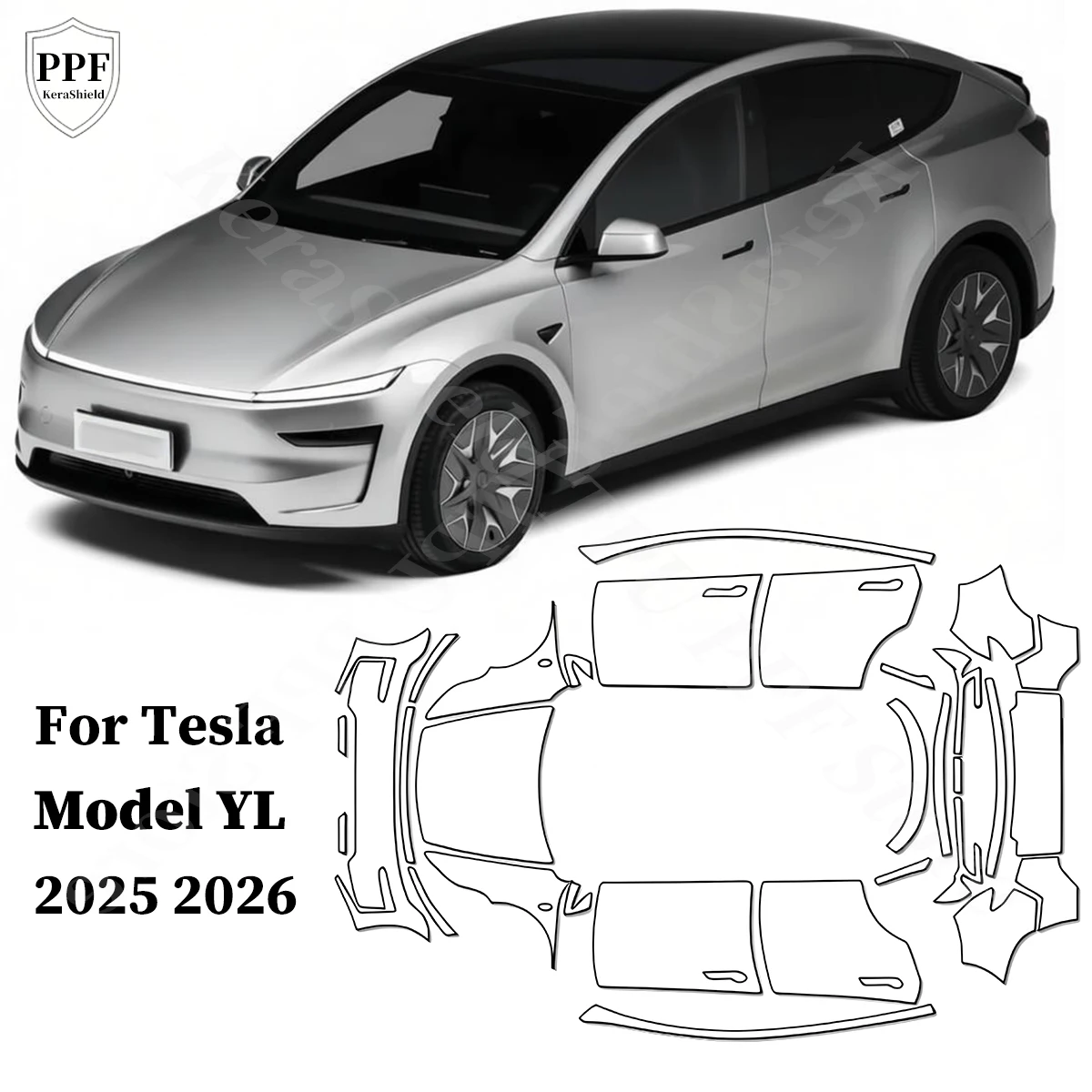 For Tesla Model YL 2025 2026 TPU Car Paint Protection Film Pre-cut PPF Anti-Scratch Clear Bra Repairable Cover Car Accessories
For Tesla Model YL 2025 2026 TPU Car Paint Protection Film Pre-cut PPF Anti-Scratch Clear Bra Repairable Cover Car Accessories