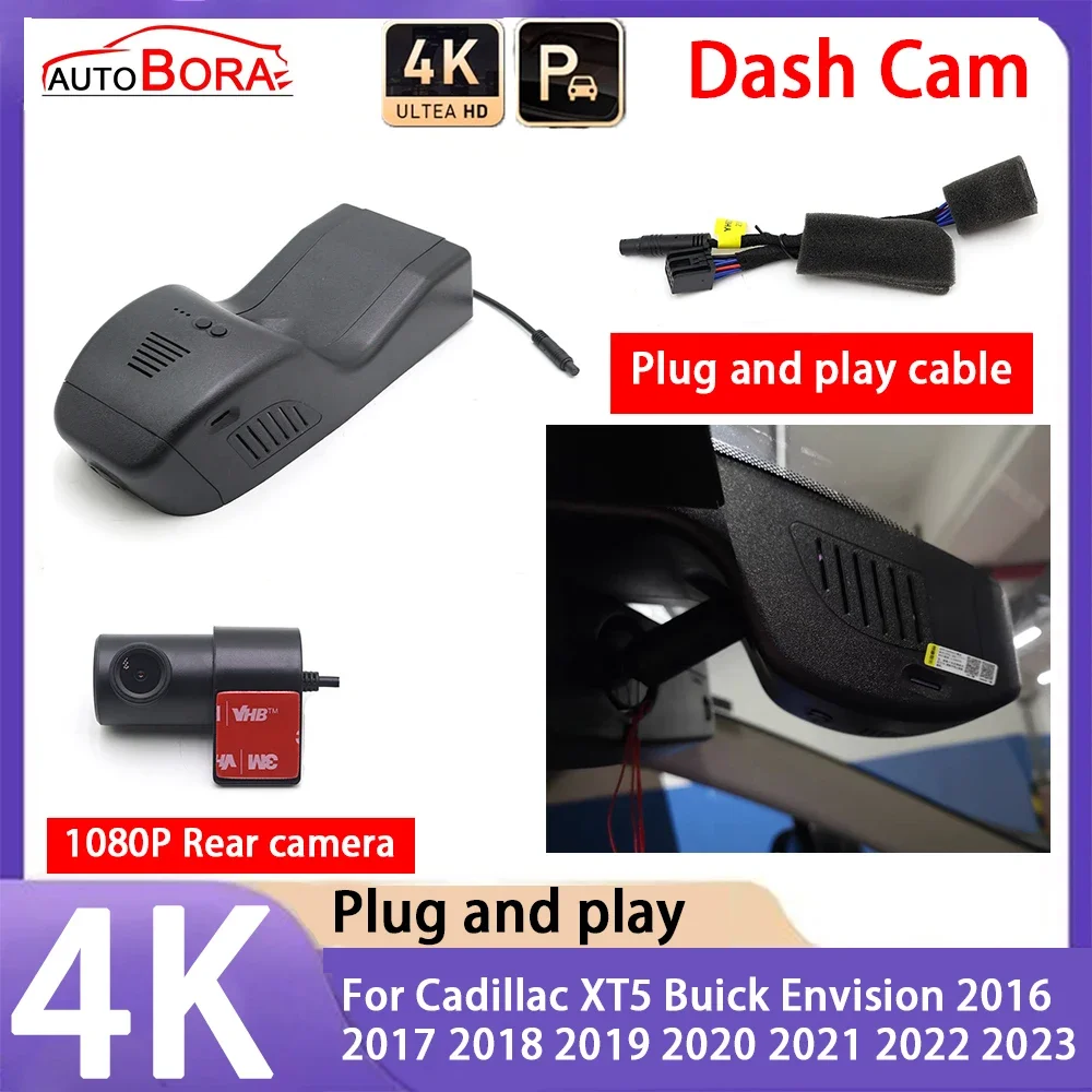 AutoBora 4K 2160P Plug and Play UHD Car Dash Cam Camera Night Vision for Cadillac XT5 Buick Envision 2016~2023
AutoBora 4K 2160P Plug and Play UHD Car Dash Cam Camera Night Vision for Cadillac XT5 Buick Envision 2016~2023