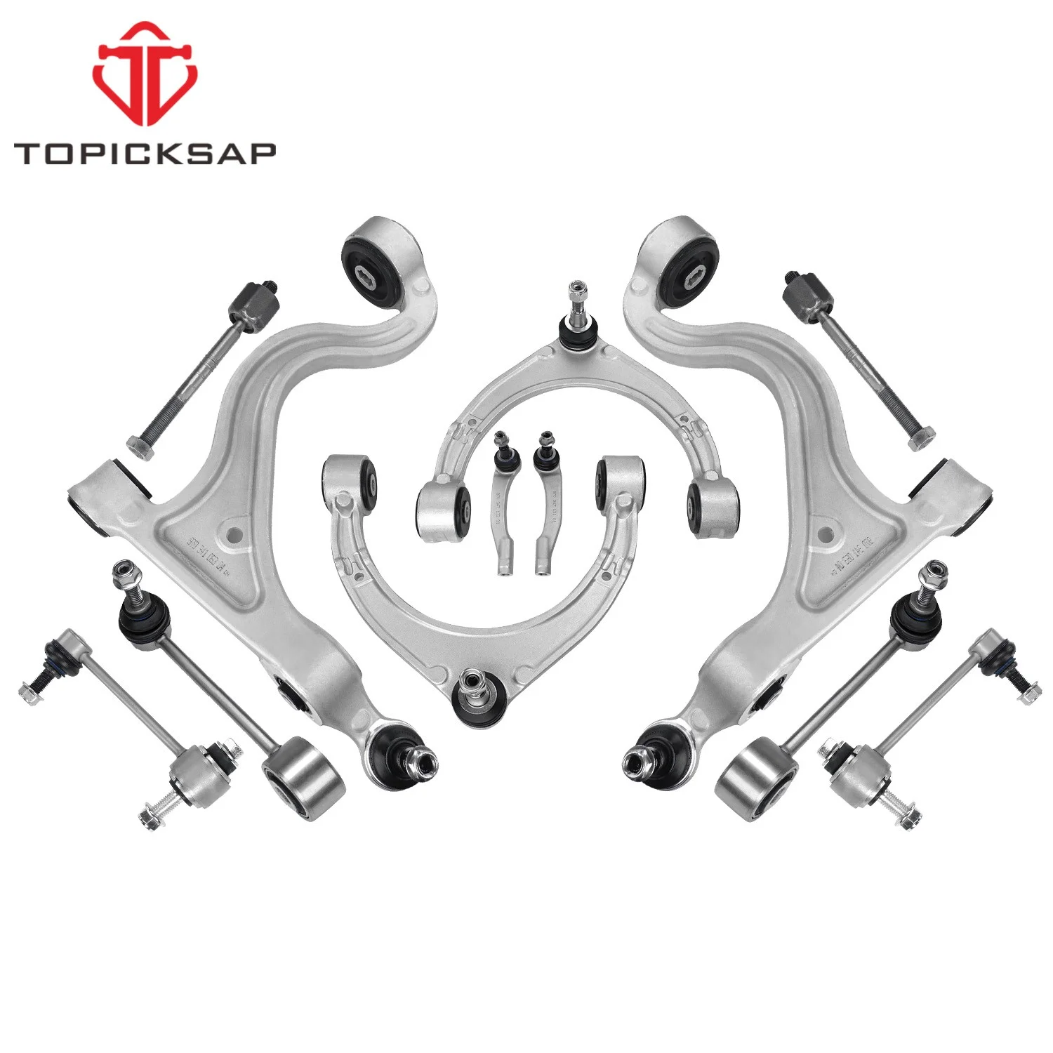 TOPICKSAP 12Pcs Front Rear Upper Lower Control Arm Sway Bar Link Tie Rod End for Porsche Panamera 970 2010-2013
TOPICKSAP 12Pcs Front Rear Upper Lower Control Arm Sway Bar Link Tie Rod End for Porsche Panamera 970 2010-2013