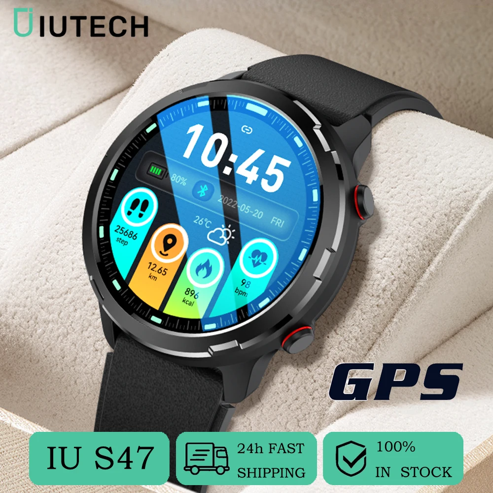 IUTECH S47 Smart Watch For Men Women 1.32 Inch Touch Bluetooth Connect Electronic Watches GPS Compass Sport Fitness Smartwatch
IUTECH S47 Smart Watch For Men Women 1.32 Inch Touch Bluetooth Connect Electronic Watches GPS Compass Sport Fitness Smartwatch