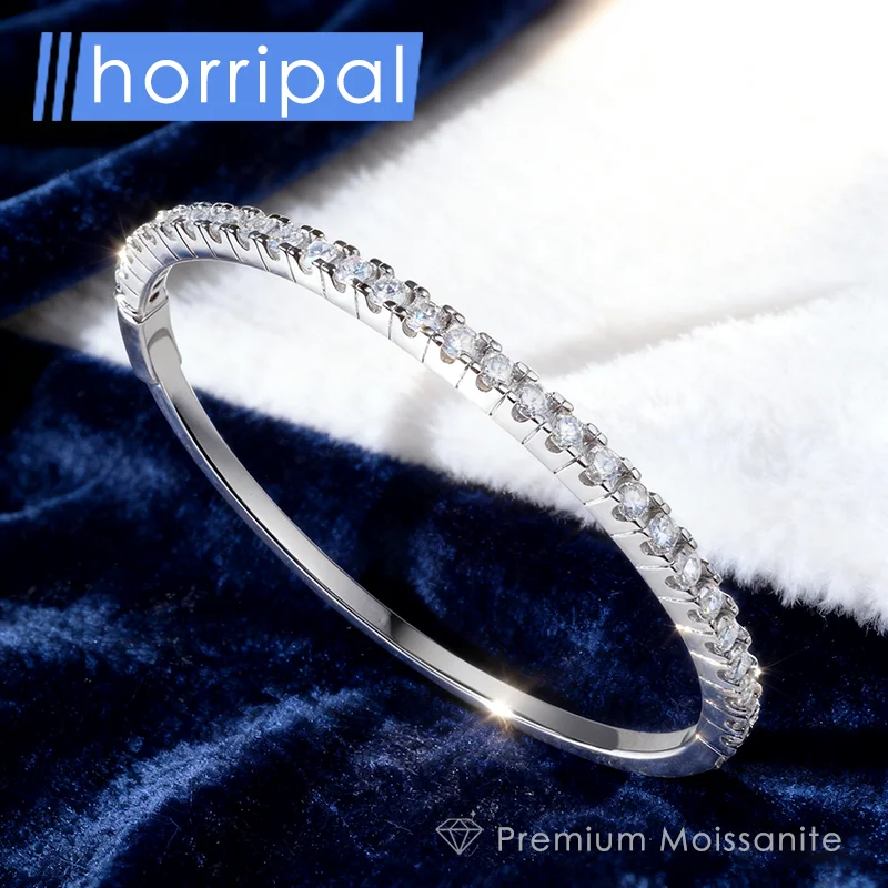 2.5MM Moissanite Banglet for Women D VVS1 Full Diamond Sterling Silver Plated 18K White Gold Waterproof Jewelry Wedding Bangles
2.5MM Moissanite Banglet for Women D VVS1 Full Diamond Sterling Silver Plated 18K White Gold Waterproof Jewelry Wedding Bangles