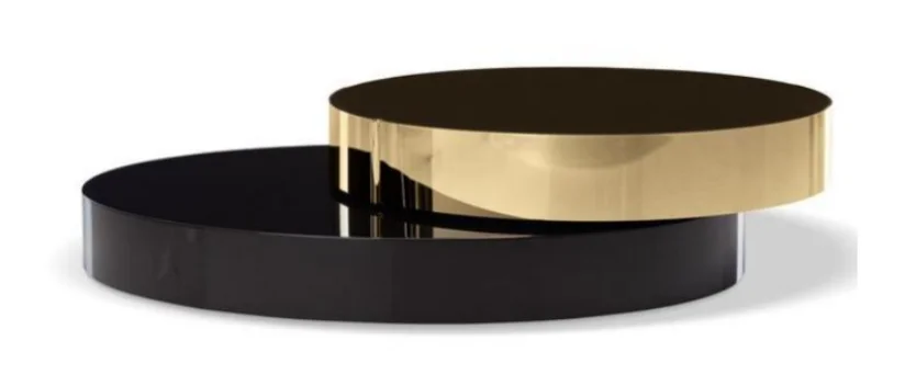 Modern Luxury Coffee Table for Living Room Round Gold+Black Minimalist High Class Lounge Table Furniture Set
Modern Luxury Coffee Table for Living Room Round Gold+Black Minimalist High Class Lounge Table Furniture Set