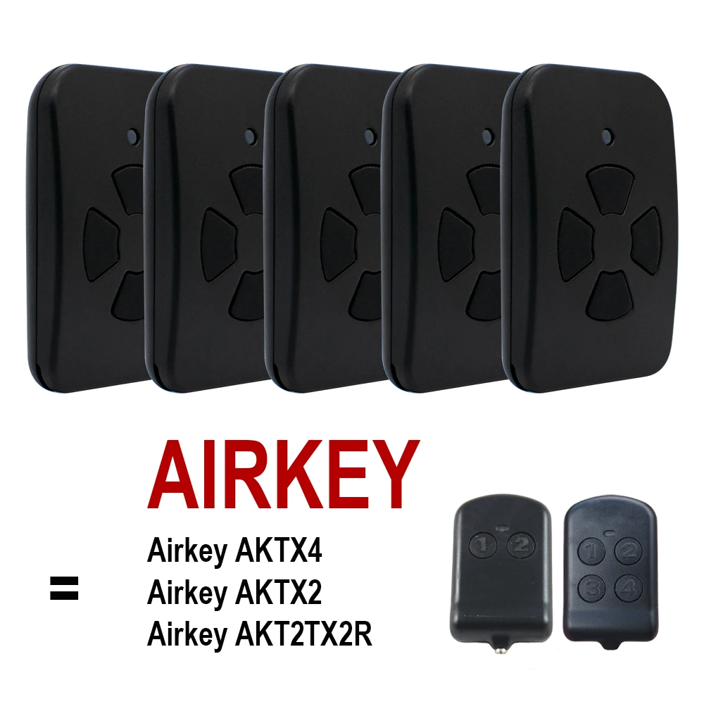 1-10pcs AIRKEY AKT2TX2R AKTX4 AKTX2 Garage Door Remote Control 433.92MHz Gate Opener Keychain AIRKEY 433 Rolling Code
1-10pcs AIRKEY AKT2TX2R AKTX4 AKTX2 Garage Door Remote Control 433.92MHz Gate Opener Keychain AIRKEY 433 Rolling Code