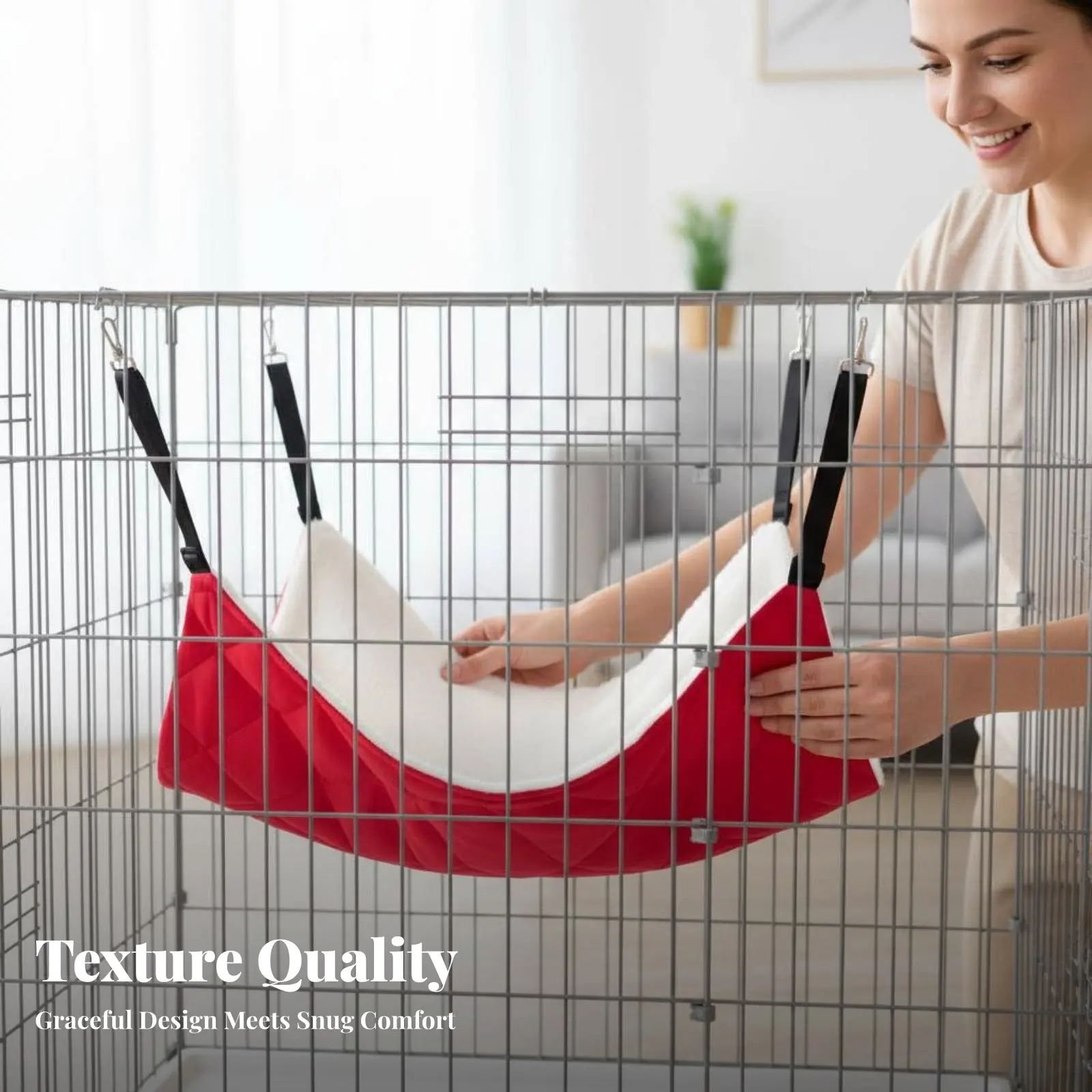 Enclosure Pet Bed Double-Layered Small Pet Pet Bed Soft and Snug Warm for Hamster Owners, Indoors, Indoor
Enclosure Pet Bed Double-Layered Small Pet Pet Bed Soft and Snug Warm for Hamster Owners, Indoors, Indoor