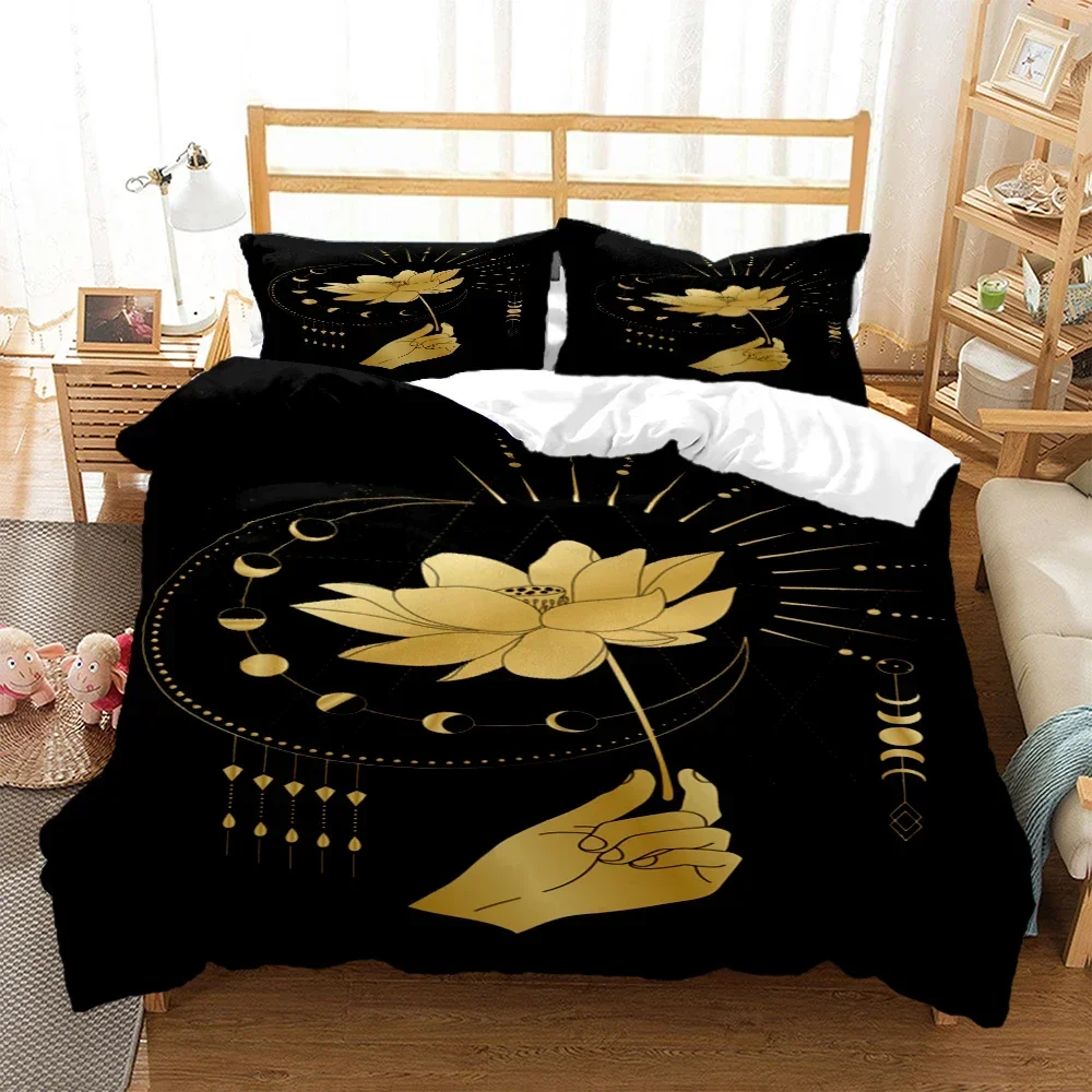 Magic Astrology Esoteric Gold Print Three Piece Set Fashion Bedding Article Children or Adults for Beds Quilt Covers Pillowcases
Magic Astrology Esoteric Gold Print Three Piece Set Fashion Bedding Article Children or Adults for Beds Quilt Covers Pillowcases