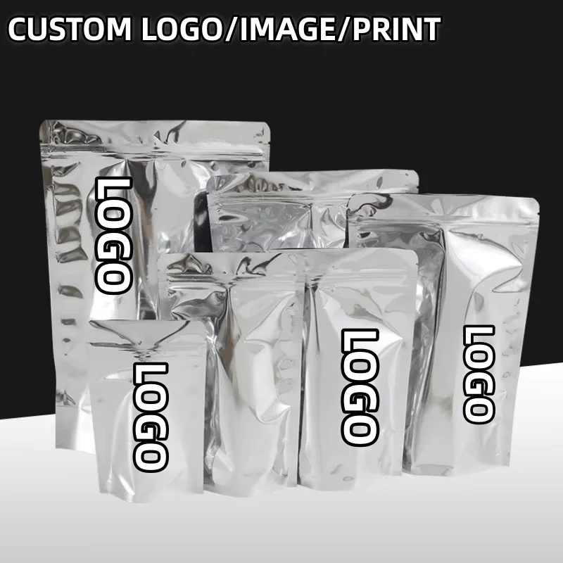 100PCS Glossy Silver Aluminum Foil Stand Up Ziplock Pouches for Matcha Cocoa Tea Coffee Sugar Candy Snack Jewelry Packaging
100PCS Glossy Silver Aluminum Foil Stand Up Ziplock Pouches for Matcha Cocoa Tea Coffee Sugar Candy Snack Jewelry Packaging