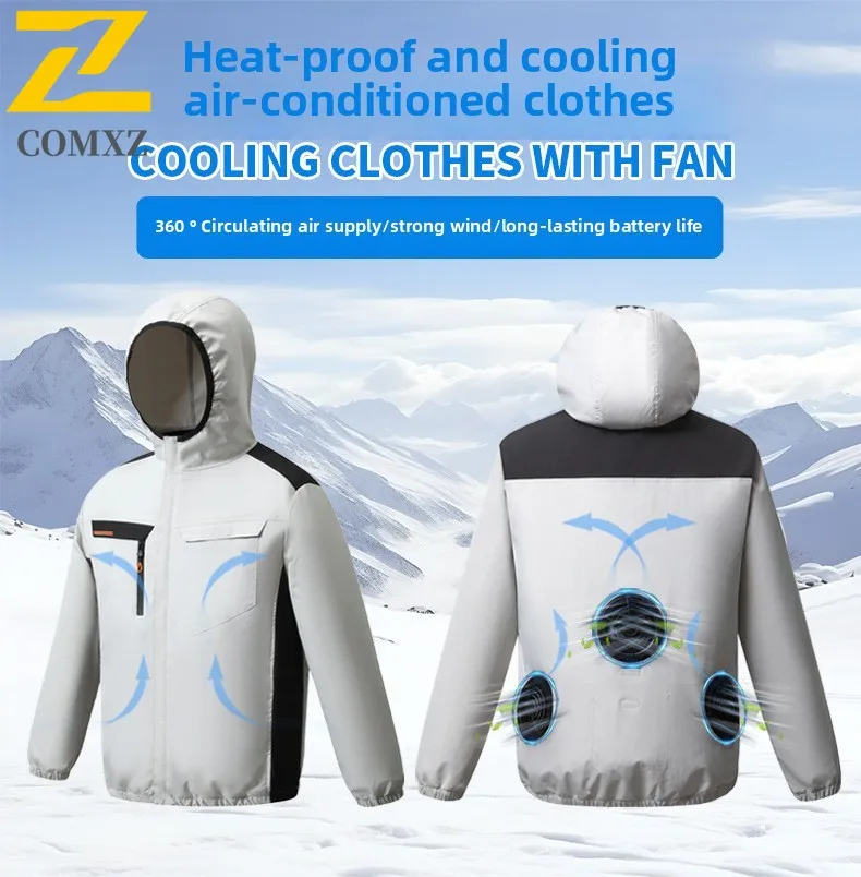Men's Air Conditioning Jacket Smart Fan Suit High Temperature Work Heatstroke Prevention Cooling Refrigeration Conditioning Suit
Men's Air Conditioning Jacket Smart Fan Suit High Temperature Work Heatstroke Prevention Cooling Refrigeration Conditioning Suit