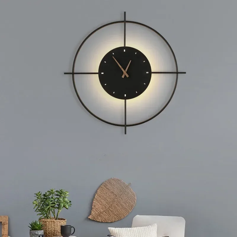 GHEUVNJ Nordic minimalist silent clock wall lamp living room background wall decorative lamp artistic designer hanging clock
GHEUVNJ Nordic minimalist silent clock wall lamp living room background wall decorative lamp artistic designer hanging clock