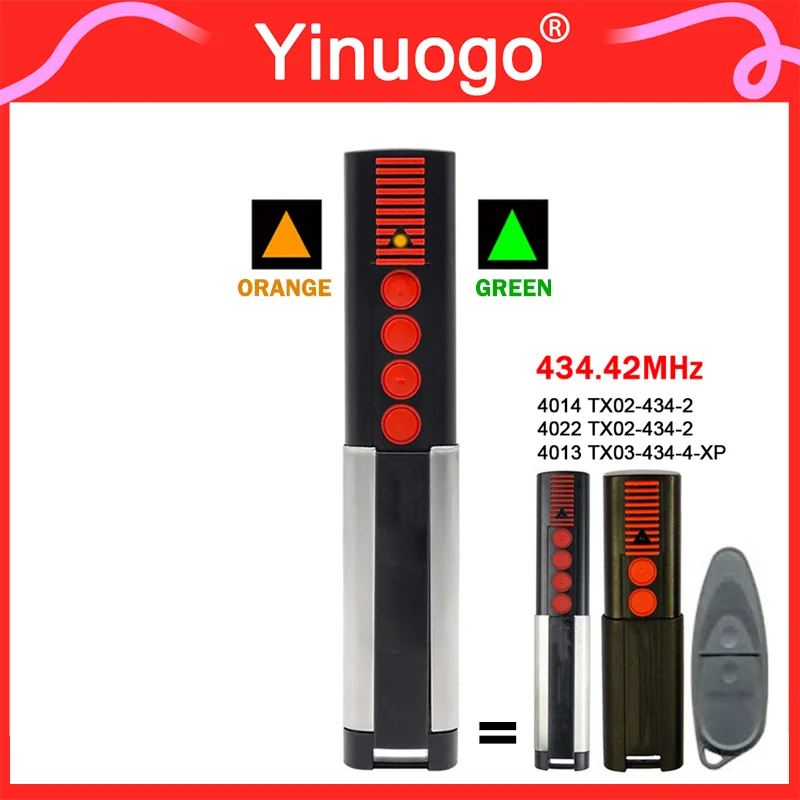 434,42 МГц SOMMER TX03 434 4 XP пульт дистанционного управления для гаражных ворот, совместимый с ручным передатчиком SOMMER 4014 4022 4013
434,42 МГц SOMMER TX03 434 4 XP пульт дистанционного управления для гаражных ворот, совместимый с ручным передатчиком SOMMER 4014 4022 4013