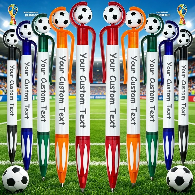 50/100Pcs Customizable Soccer Ballpoint Pens Themed Soft Grip Black Ink Sports Ballpoint Pen for School Office Promotional Gifts
50/100Pcs Customizable Soccer Ballpoint Pens Themed Soft Grip Black Ink Sports Ballpoint Pen for School Office Promotional Gifts