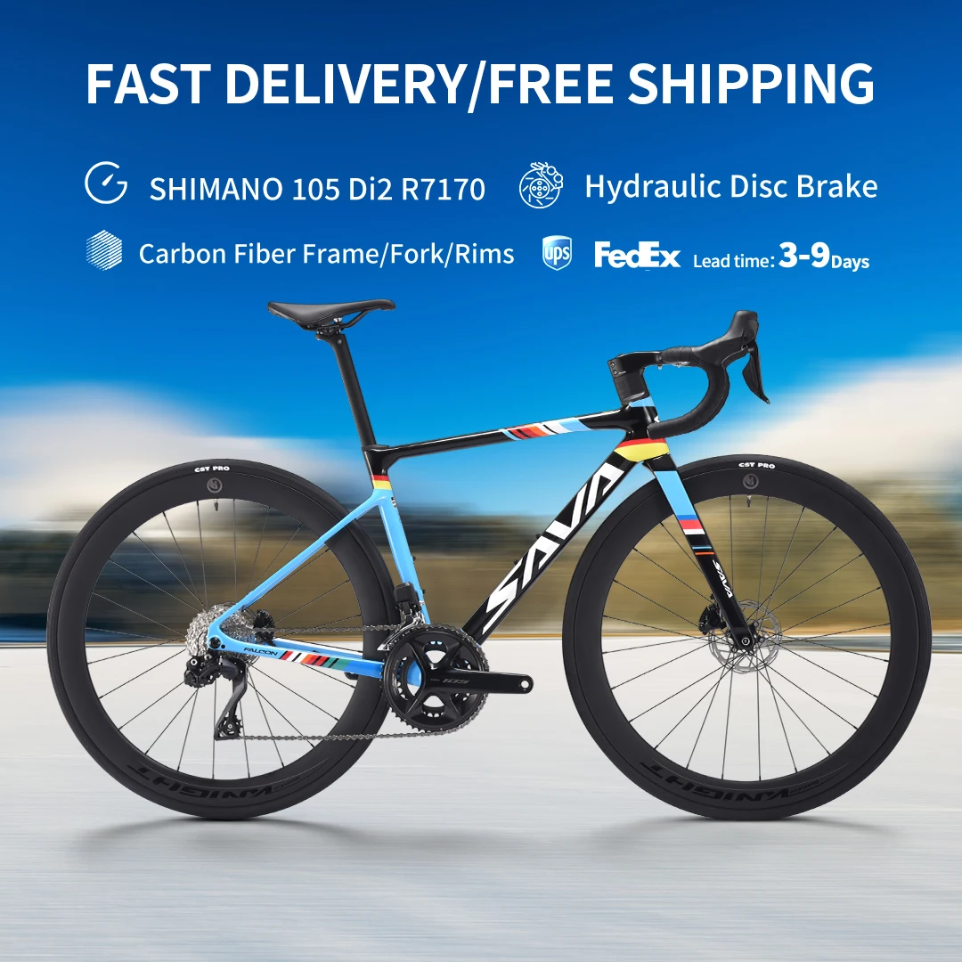 2026 New SAVA C7 Full Carbon Fiber Adult Racing Bike Fully Internal Routing Hydraulic Disc Brake 105 Di2 24 Speed Electronic Shift Lightweight Road Race Bicycle
2026 New SAVA C7 Full Carbon Fiber Adult Racing Bike Fully Internal Routing Hydraulic Disc Brake 105 Di2 24 Speed Electronic Shift Lightweight Road Race Bicycle