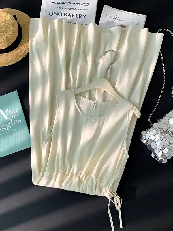 Summer Elegant Lazy Style Women's plus Size Dress Draped Slimming Midi Length Skirt Retro Loose Fit High Waist A-Line Dress
Summer Elegant Lazy Style Women's plus Size Dress Draped Slimming Midi Length Skirt Retro Loose Fit High Waist A-Line Dress