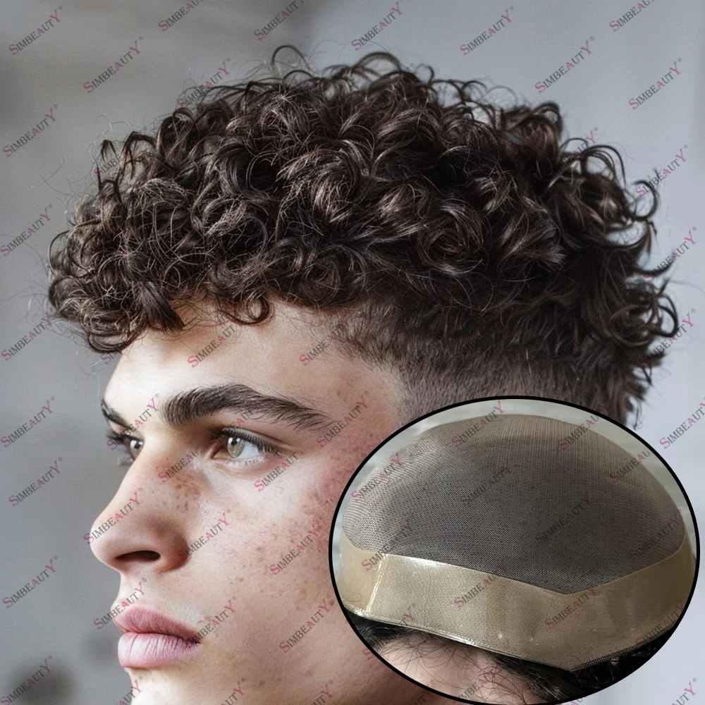 Premium Handmade Fine Mono Mesh 18mm Curl European Human Hair Men's Hairpieces Human Hair Breathable Toupee Durable Tangle Free
Premium Handmade Fine Mono Mesh 18mm Curl European Human Hair Men's Hairpieces Human Hair Breathable Toupee Durable Tangle Free