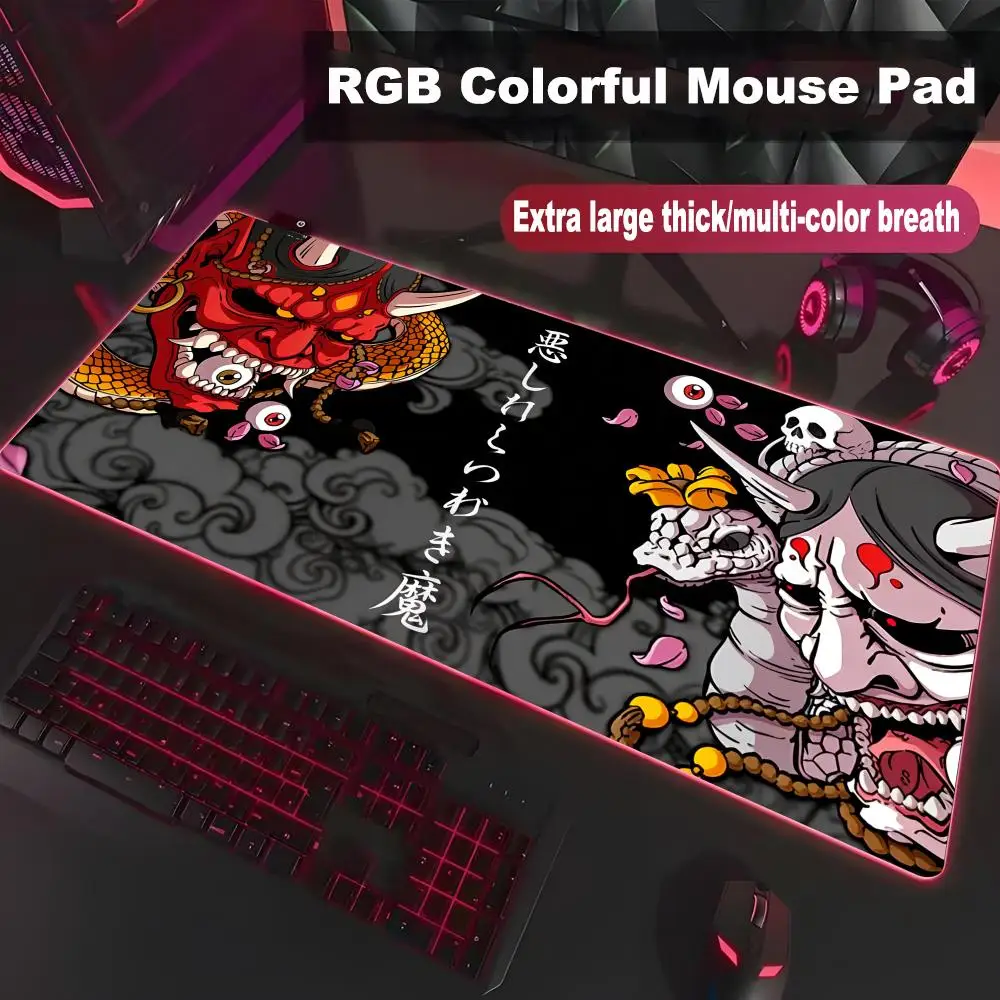 Mouse Pad Japanese samurai devil High-end E-sports Mouse Pad RGB LED Pc Large Student Writing Pad Gamer Luminous HYB XXC
Mouse Pad Japanese samurai devil High-end E-sports Mouse Pad RGB LED Pc Large Student Writing Pad Gamer Luminous HYB XXC
