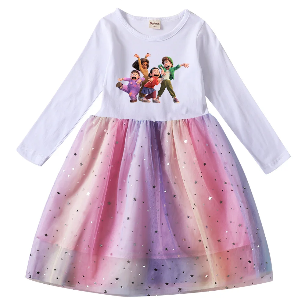 Disney Turning Red Girls Toddler Prom Mesh Dresses Children Party Clothes Long Sleeve Princess Costume Kids Fall Dresses
Disney Turning Red Girls Toddler Prom Mesh Dresses Children Party Clothes Long Sleeve Princess Costume Kids Fall Dresses