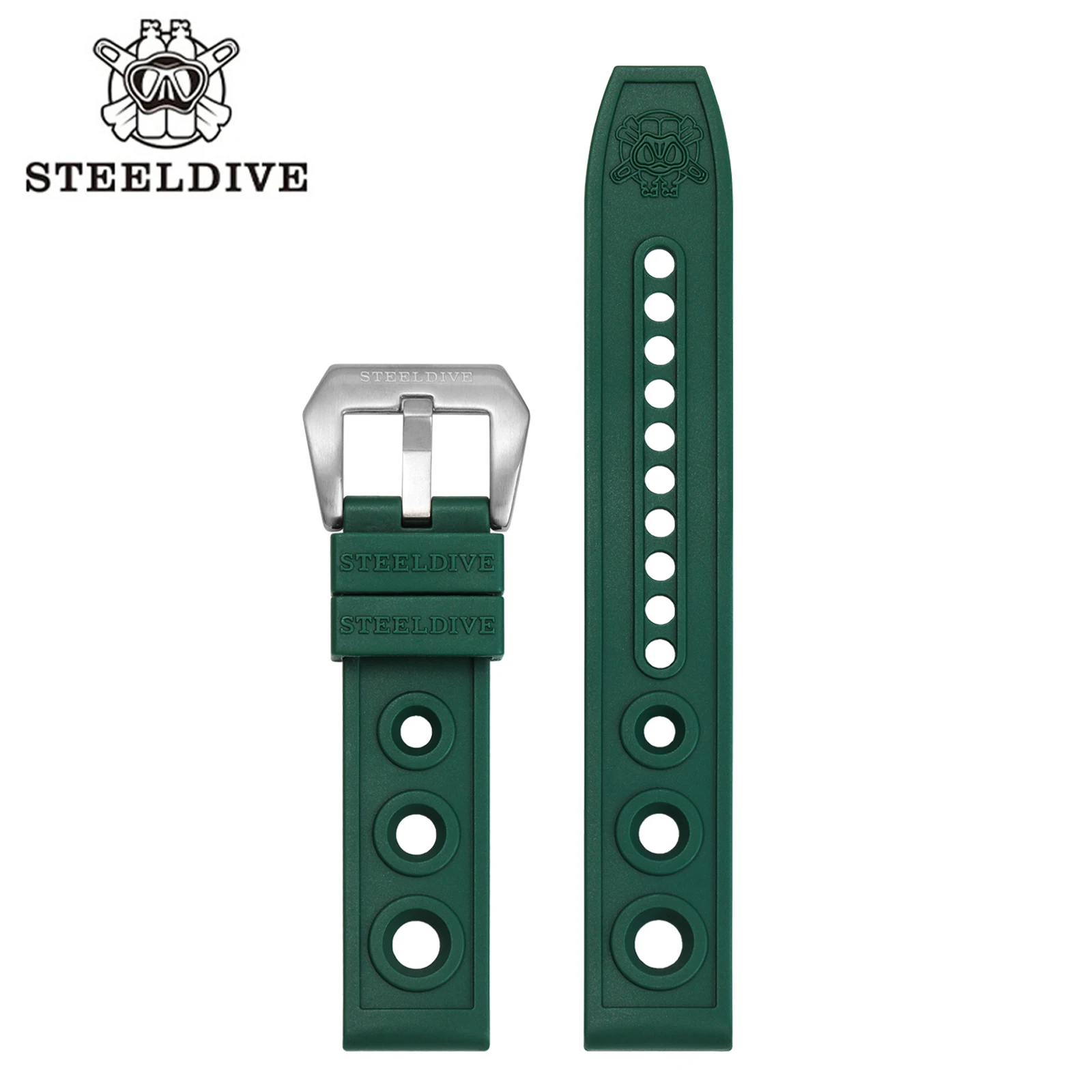 STEELDIVE Automatic Mechanical Strap Replacement Watch Bands Automatic Dive Watches Green Rubber Strap 20/22mm
STEELDIVE Automatic Mechanical Strap Replacement Watch Bands Automatic Dive Watches Green Rubber Strap 20/22mm